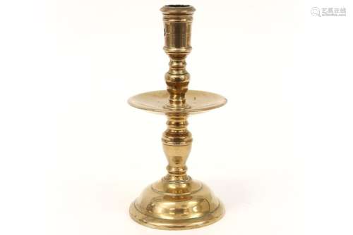 17th Cent. candlestick in bronze…