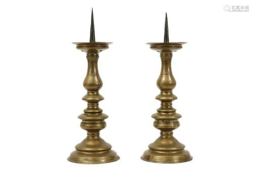 pair of nice, quite big 17th Cent. candlesticks in…