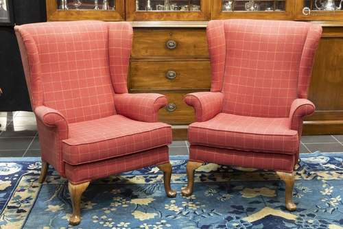 two English armchairs…