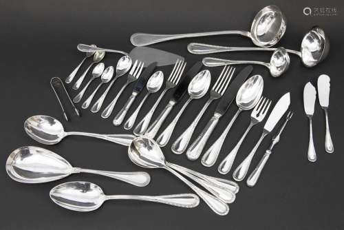 set of 199 pieces of cutlery in marked German silv…