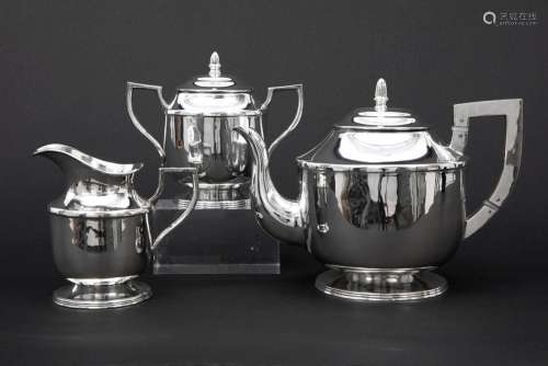 3pc Art Deco teaset in marked silver…