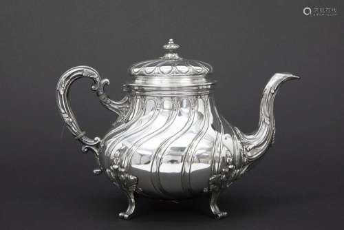 antique French coffee pot in Hénin & Cie marked si…