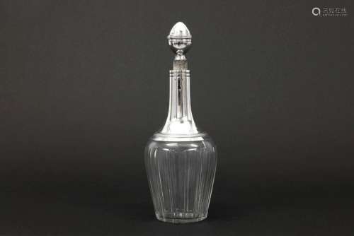 antique decanter in crystal and silver…