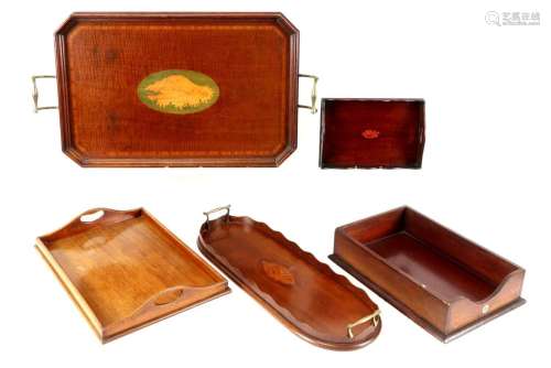 collection of antique (dinner)-trays…