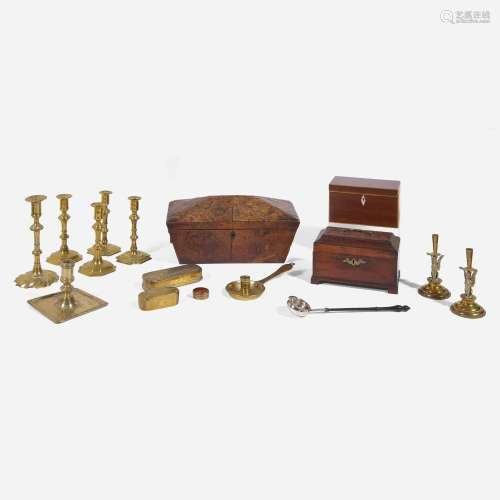 An assorted collection of sixteen household and decorative t...