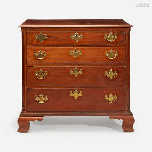 A Chippendale carved mahogany chest of drawers Philadelphia,...