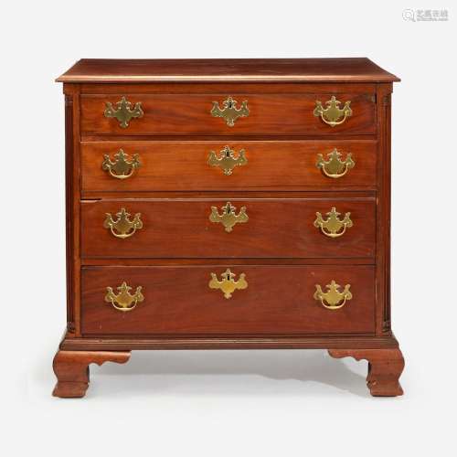 A Chippendale carved mahogany chest of drawers Philadelphia,...