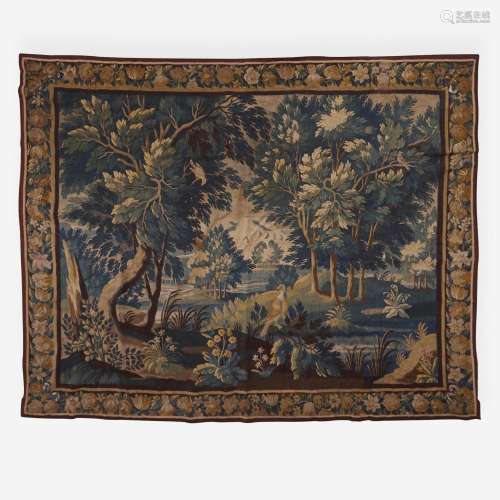 A large Flemish verdure tapestry Probably 18th century