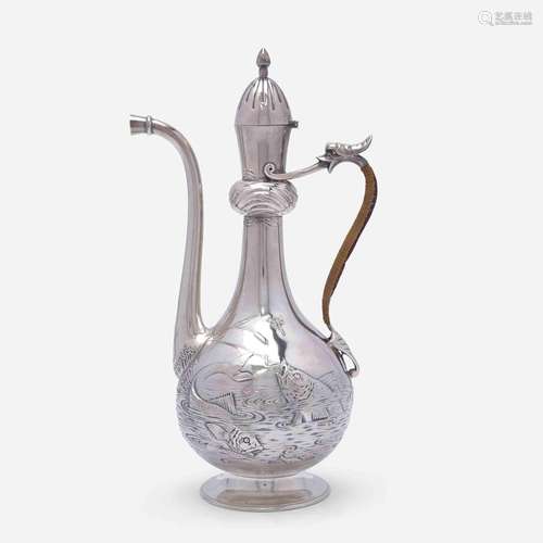 A Japanesque sterling silver coffeepot Gorham Mfg. Co., Prov...