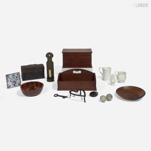 An assorted collection of fifteen household and decorative t...
