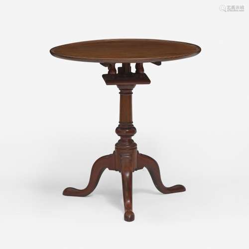 A Chippendale carved walnut tilt-top tea table Philadelphia,...