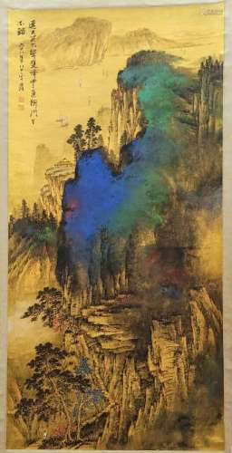 Zhang Daqian's exquisite paper version and golden paper spla...