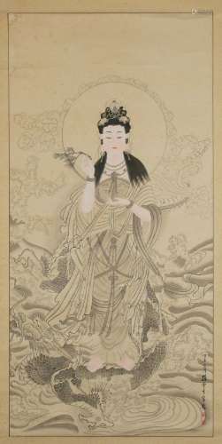Avalokitesvara Statue of Sun Yunsheng Controlling the Dragon