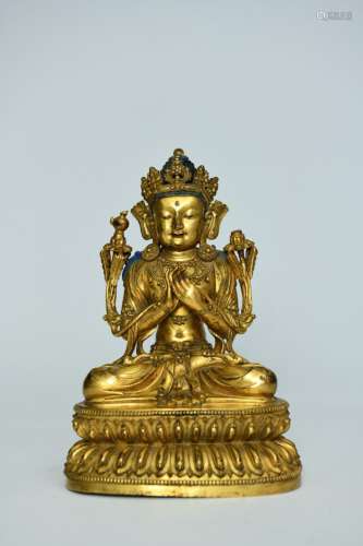 Gilt Bronze Tara