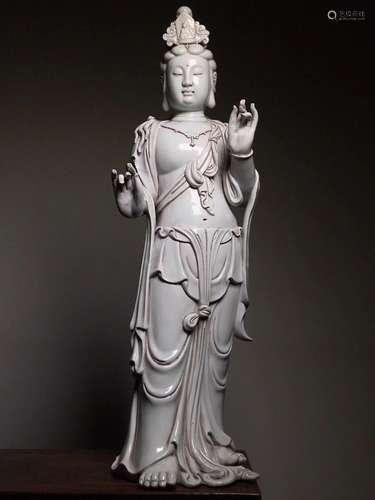 Dehua White Porcelain Avalokitesvara Statue