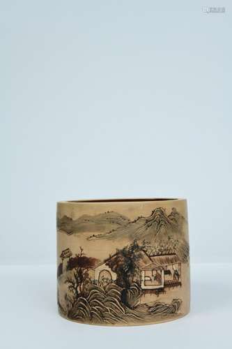 landscape figure pen holder