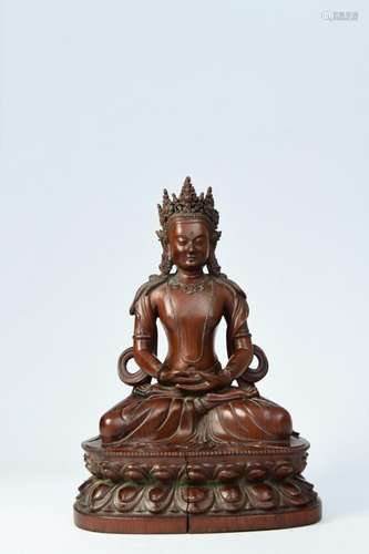 wooden buddha statue ornament