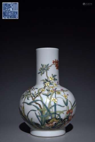 Pastel Flower Pattern Appreciation Vase