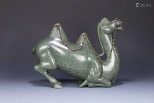Old Collection Hetian Jasper Camel Ornament