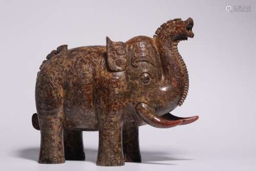 Yumanqin treasure elephant ornament