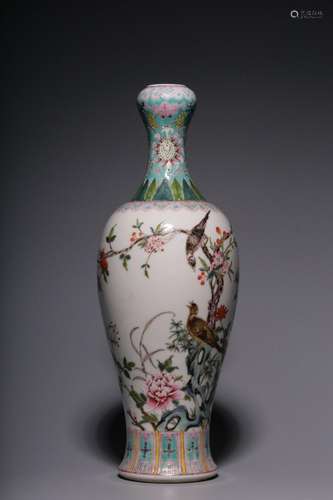 Pastel flower and bird pattern garlic bottle