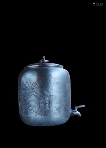 Shengshang Shanshui sterling silver water tank