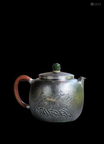 sterling silver handmade teapot