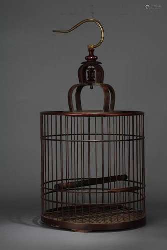 Rosewood Exquisite Round Birdcage