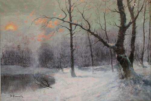 Vasili Nikolaevich Baksheev (russisch, 1862 - 1958), Winterl...