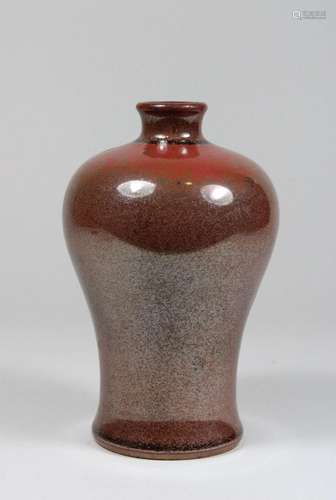 Meiping Vase, China, Porzellan, wohl 19/20. Jh., Eisenrost-G...