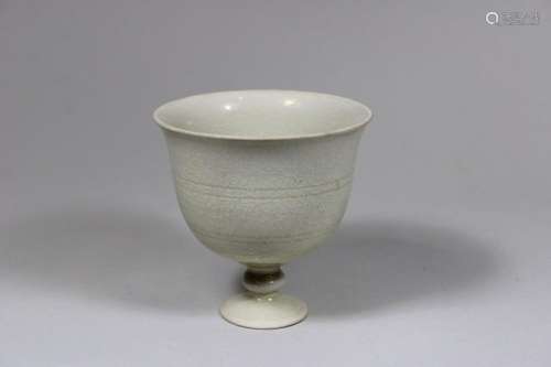 Cup, China, Porzellan, wohl Qing Dynastie (1644-1911), weiß ...