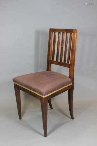 10 Biedermeier Stühle, Nussbaum/ Kirsche, 1820er Jahre