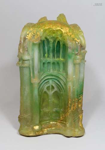 Teil der Klosterruine Heisterbach, Glas, tlw. Gold gefasst.