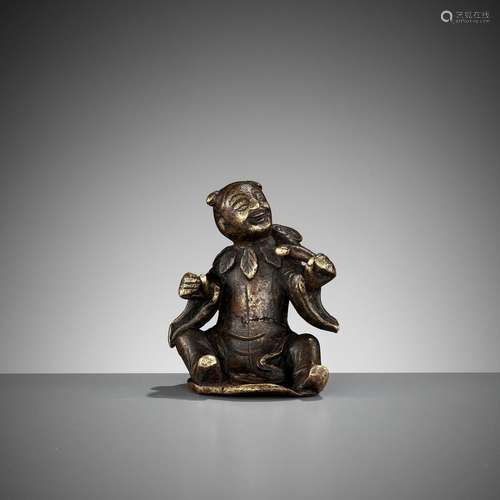 A BRONZE WEIGHT OF AN IMMORTAL, MING DYNASTY