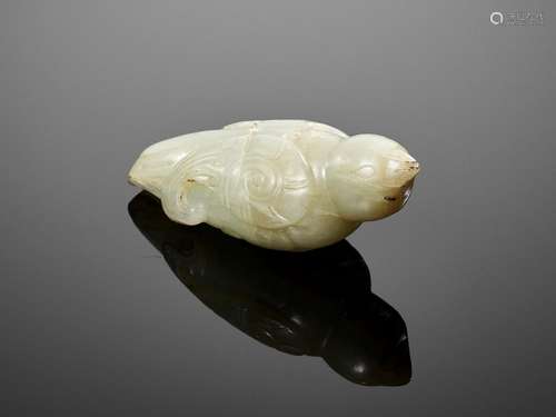 A CELADON JADE ‘BIRD’ PENDANT, SONG DYNASTY