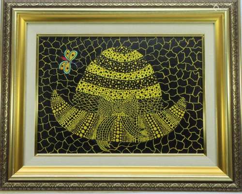 草間彌生布面油畫YAYOI KUSAMA OIL ON CANVAS HAT