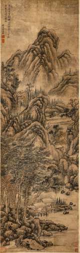 （清）方士庶（1692—1751） 山居图 立轴 纸本水墨