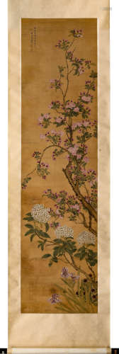 （清）蒋廷锡（1669－1732）工笔花卉 立轴 绢本设色