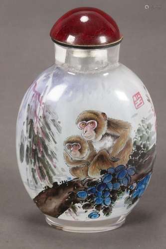 Chinese Inside Painted Snuff Bottle Stopper,