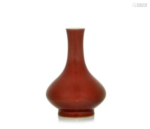 A Chinese Copper-Red Vase