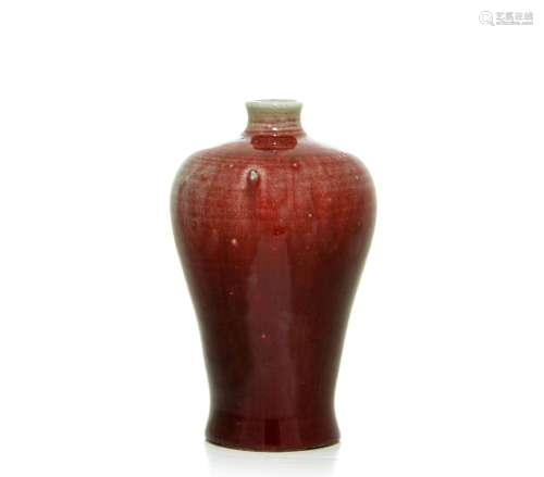 A Chinese Copper-Red `Langyao` Vase
