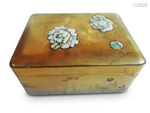 Japanese Gilt Lacquer Deeds Box and Cover,