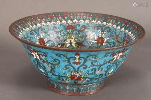 Good Chinese Qing Dynasty Cloisonne Bowl,