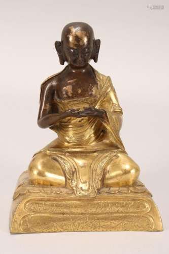 19th Century Gilt Bronze Buddha Shakyamuni,