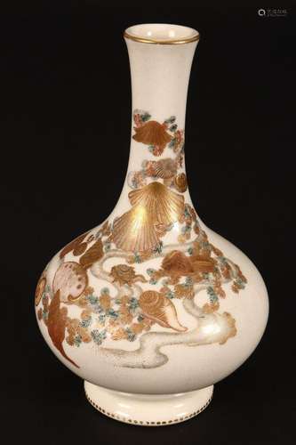 Japanese Meiji Period Satsuma Vase by Kinkozan,