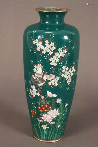 Japanese Meiji Period Cloisonne Vase,