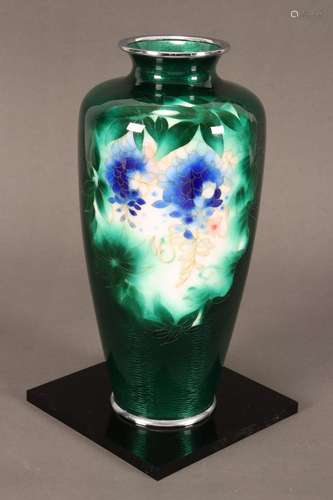 Japanese Ginbari Cloisonne Vase,