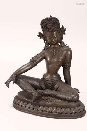 Bronze Seated Tara,