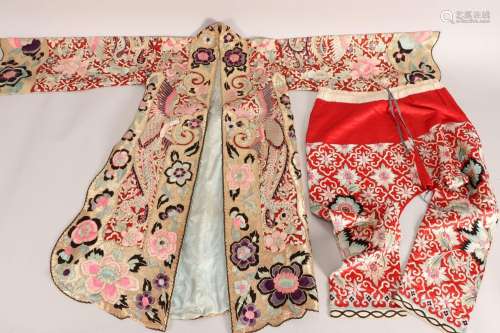 Heavy Chinese Embroidered Wedding Jacket,
