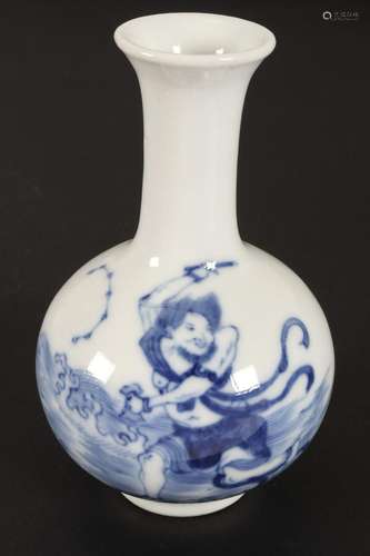 Chinese Miniature Blue and White Porcelain Vase,